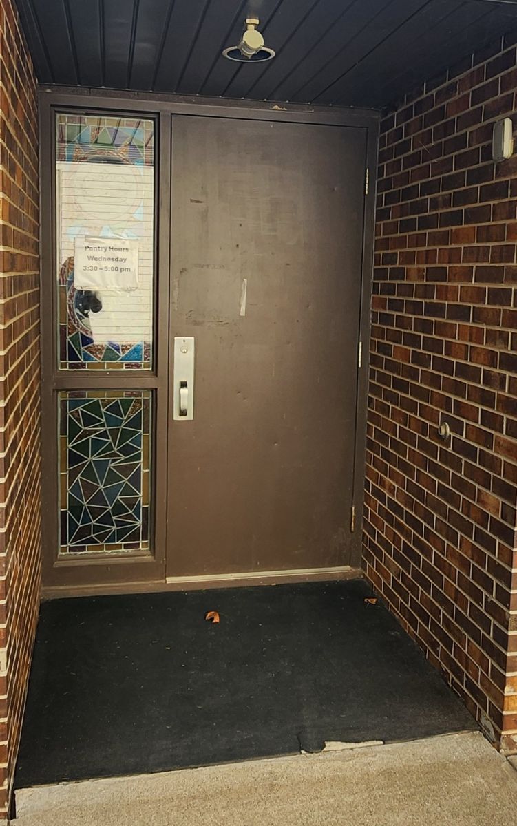 entrance to food pantry